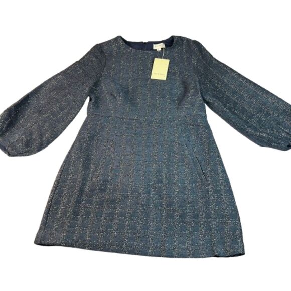 See U Soon NWT Blue Long Sleeve Mini Dress Size S - Picture 2 of 9